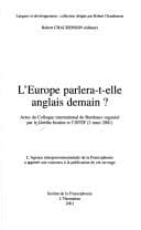 Tapa de L'Europe parlera-t-elle anglais demain?