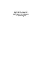 Tapa de Ironie/parodie