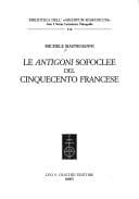 Tapa de Le Antigoni sofoclee del Cinquecento francese