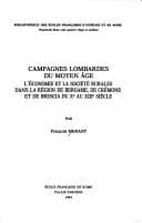 Tapa de Campagnes lombardes du Moyen Age