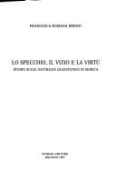 Tapa de Lo specchio, il vizio e la virtù