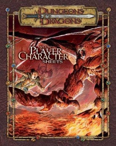 Tapa de Deluxe Player Character Sheets