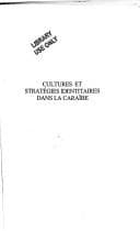 Tapa de Cultures et stratégies identitaires dans la Caraïbe