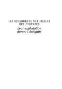 Tapa de Les ressources naturelles des Pyrénées