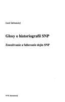 Tapa de Glosy o historiografii SNP