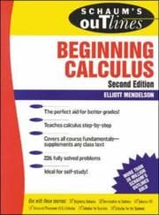 Tapa de Schaum's outline of theory and problems of beginning calculus