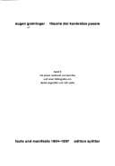 Tapa de Theorie der konkreten Poesie