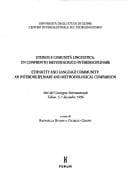 Tapa de Ethnos e comunità linguistica: un confronto metodologico interdisciplinare =