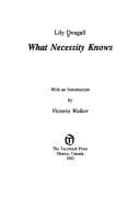 Tapa de What necessity knows