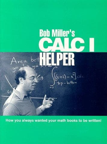 Tapa de Bob Miller's Calc I Helper