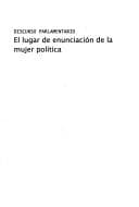 Tapa de El lugar de enunciación de la mujer política
