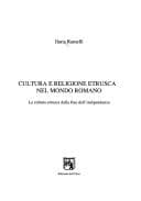 Tapa de Cultura e religione etrusca nel mondo romano