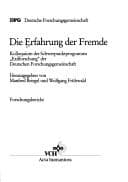 Tapa de Die Erfahrung der Fremde