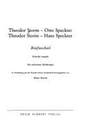 Tapa de Theodor Storm -- Otto Speckter, Theodor Storm -- Hans Speckter