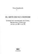Tapa de El arte de no olvidar