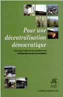 Tapa de Pour une décentralisation démocratique