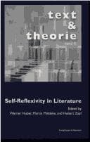 Tapa de Self-reflexivity in literature