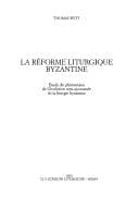 Tapa de La réforme liturgique byzantine