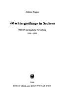 Tapa de "Machtergreifung" in Sachsen