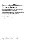 Tapa de Computational linguistics