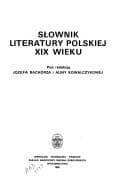 Tapa de Słownik literatury polskiej XIX wieku