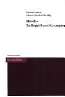 Tapa de Musik--zu Begriff und Konzepten