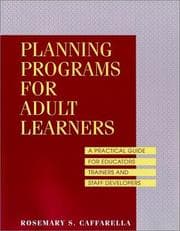 Tapa de Planning programs for adult learners