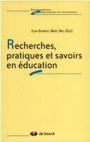 Tapa de Recherches, pratiques et savoirs en ducation