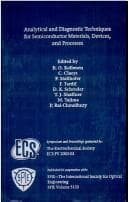 Tapa de Analytical and Diagnostic Techniques for Semiconductor Materials, Devices, and Processes