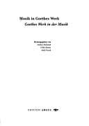 Tapa de Musik in Goethes Werk, Goethes Werk in der Musik