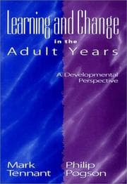 Tapa de Learning and change in the adult years