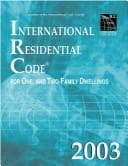 Tapa de International residential code, 2003