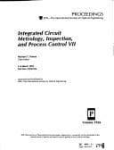 Tapa de Integrated Circuit Metrology, Inspection, And Process Control VII