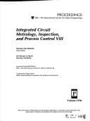 Tapa de Integrated Circuit Metrology Inspection and Process Control Viii/V 2196