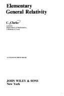 Tapa de Elementary general relativity