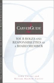 Tapa de Your roles and responsibilities as a board member
