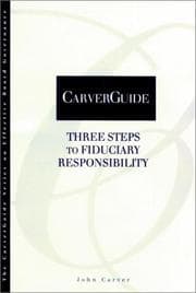 Tapa de Three steps to fiduciary responsibility