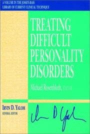 Tapa de Treating Difficult Personality Disorders