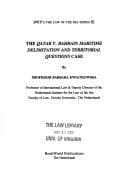 Tapa de The Qatar v. Bahrain maritime delimitation and territorial questions case