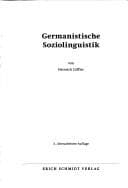 Tapa de Germanistische Soziolinguistik