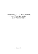 Tapa de Las ordenanzas de limpieza de Córdoba (1498) y su proyección