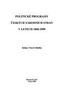 Tapa de Politické programy českých národních stran v letech 1860-1890