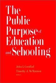 Tapa de The public purpose of education and schooling