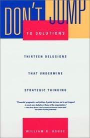 Tapa de Don't jump to solutions