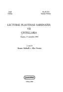 Tapa de Cistellaria