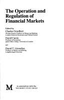 Tapa de Operation and Regulation of Financial Markets