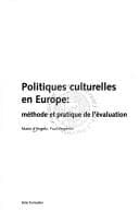 Tapa de Politiques culturelles en Europe