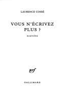 Tapa de Vous n'écrivez plus?