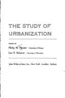 Tapa de The study of urbanization