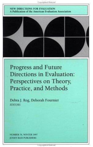 Tapa de Progress and future directions in evaluation